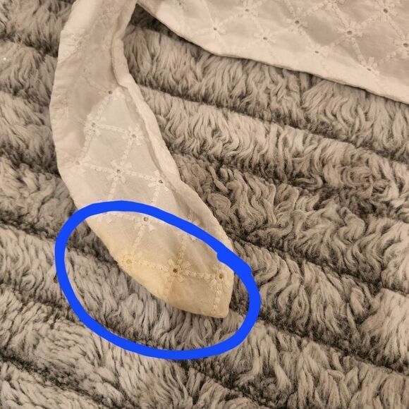 Cream Derek Lam denim sweatshirt with blouse underlay size S - Picture 7 of 9